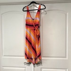 Express multi-colored dress
